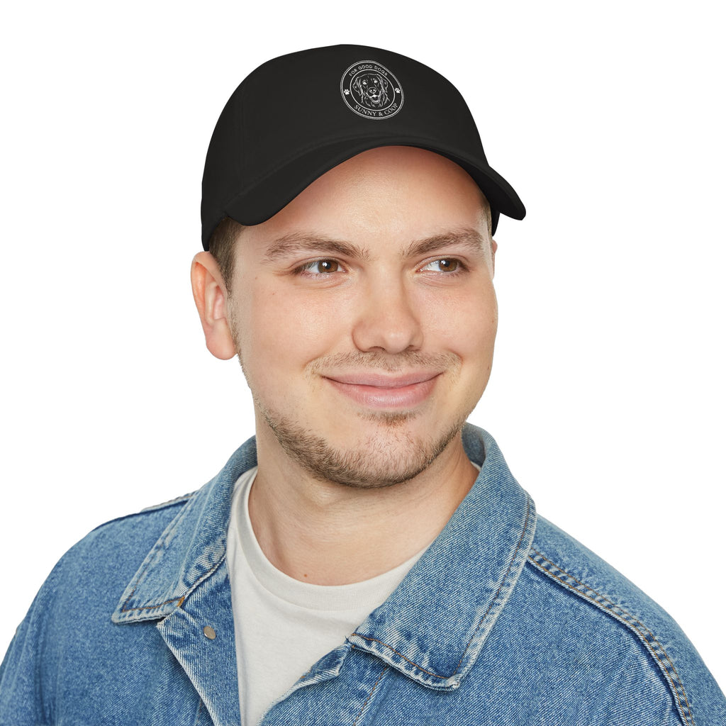 Low Profile Baseball Cap — 'Good Boy' Retriever Logo Dad Hat
