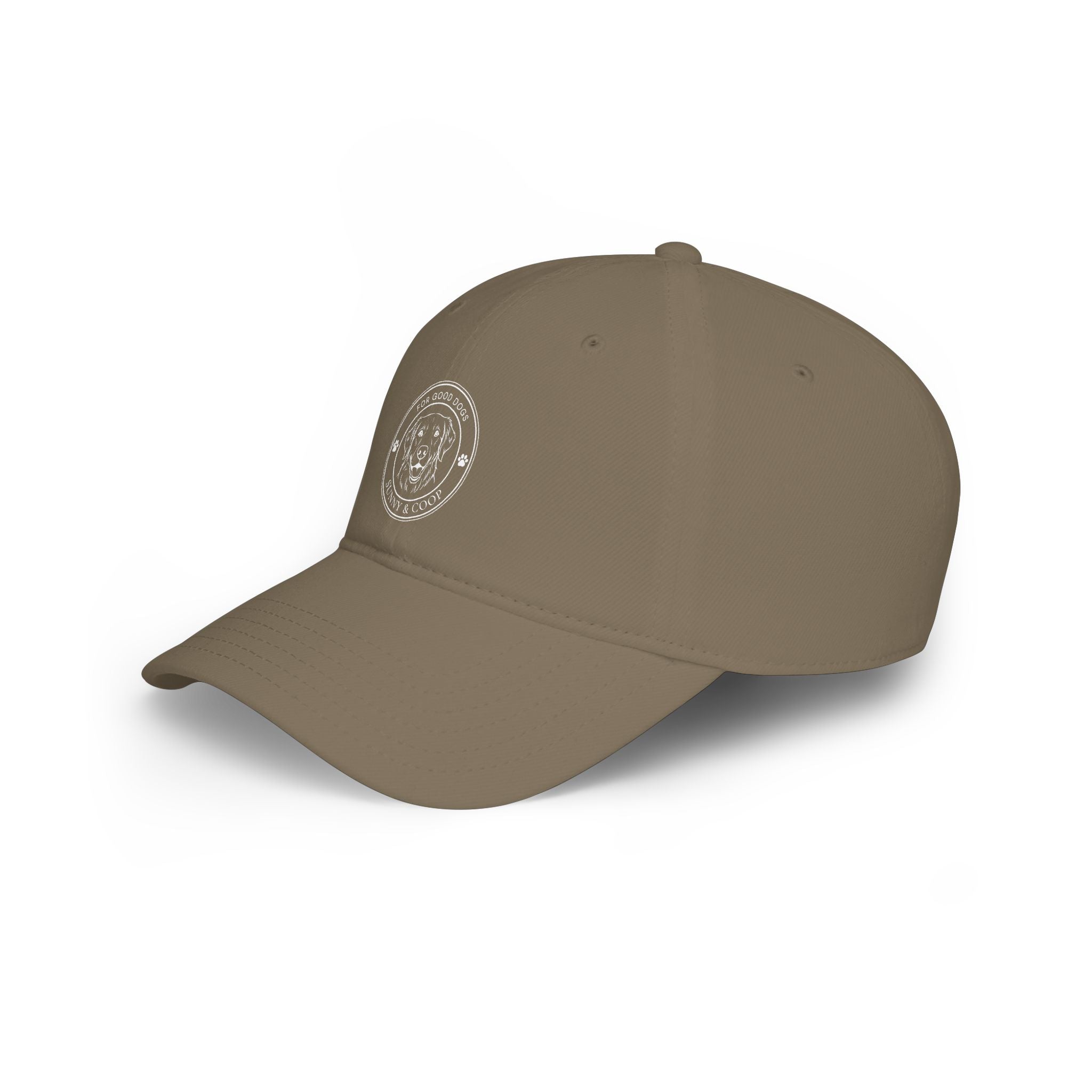 Low Profile Baseball Cap — 'Good Boy' Retriever Logo Dad Hat