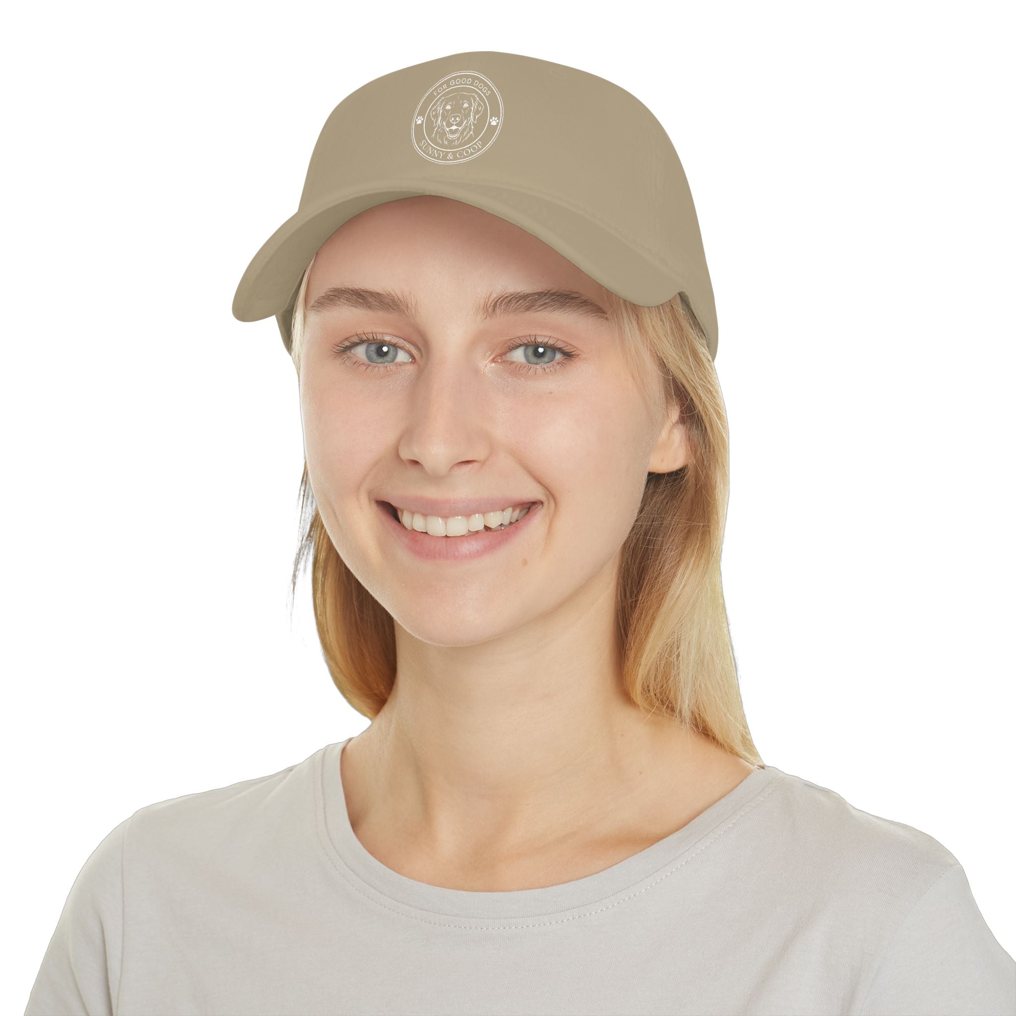 Low Profile Baseball Cap — 'Good Boy' Retriever Logo Dad Hat