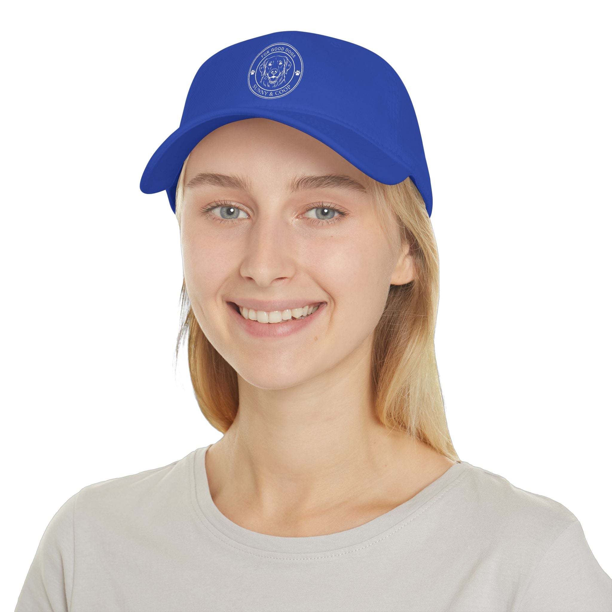 Low Profile Baseball Cap — 'Good Boy' Retriever Logo Dad Hat