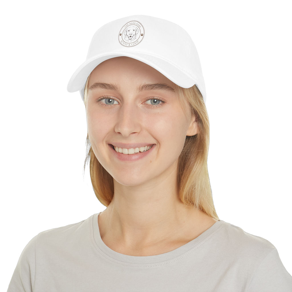 Low Profile Baseball Cap — 'Good Boy' Retriever Logo Dad Hat