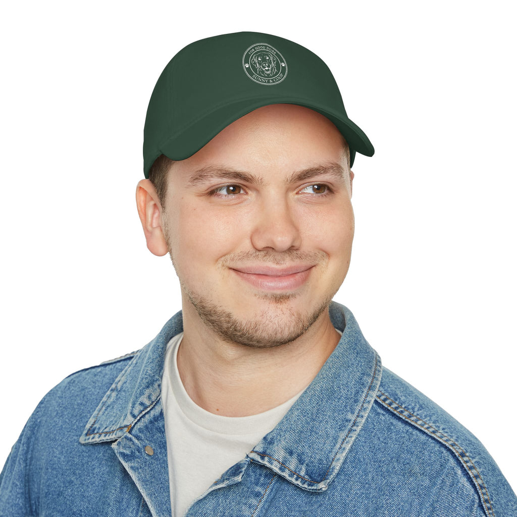 Low Profile Baseball Cap — 'Good Boy' Retriever Logo Dad Hat