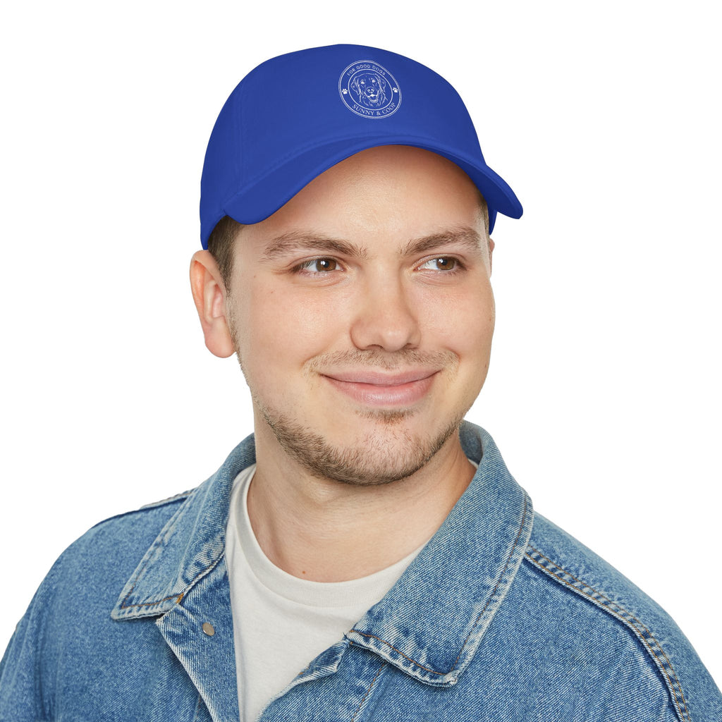 Low Profile Baseball Cap — 'Good Boy' Retriever Logo Dad Hat
