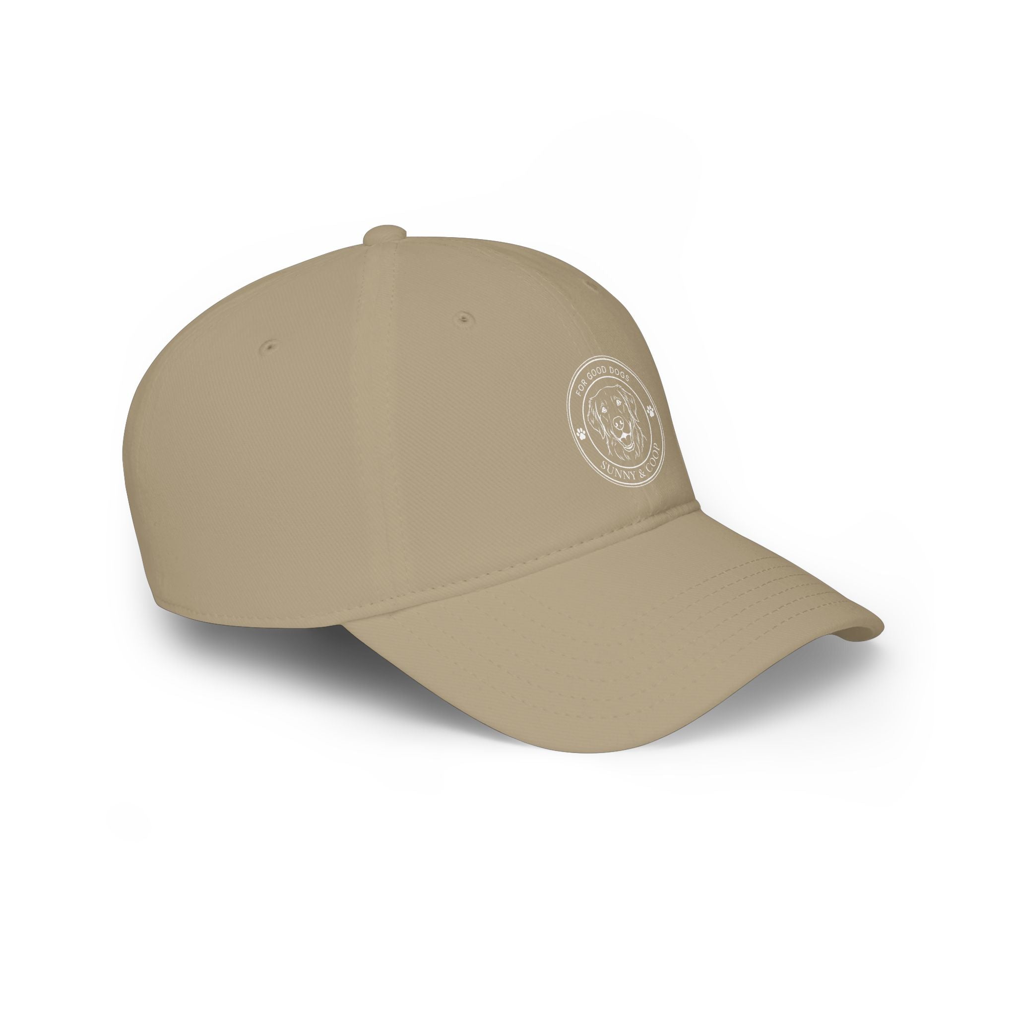Low Profile Baseball Cap — 'Good Boy' Retriever Logo Dad Hat