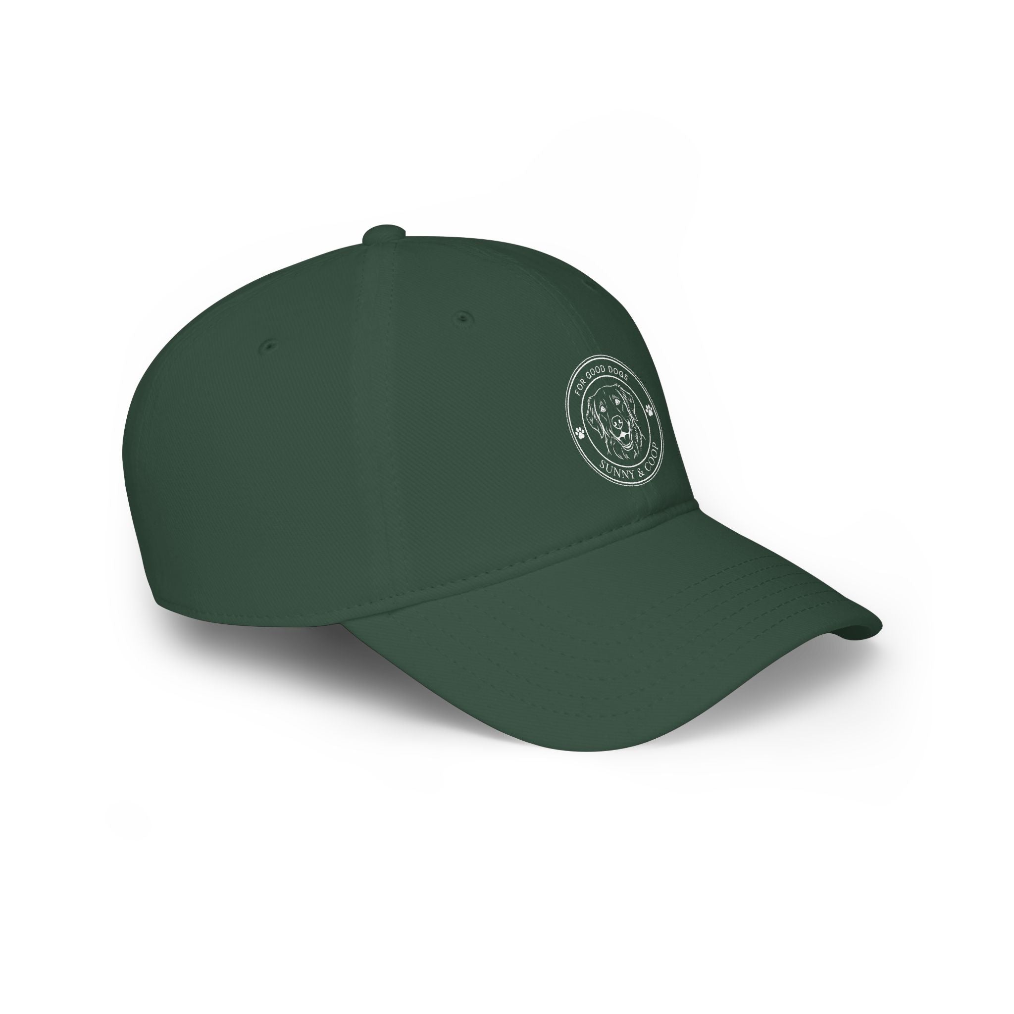 Low Profile Baseball Cap — 'Good Boy' Retriever Logo Dad Hat