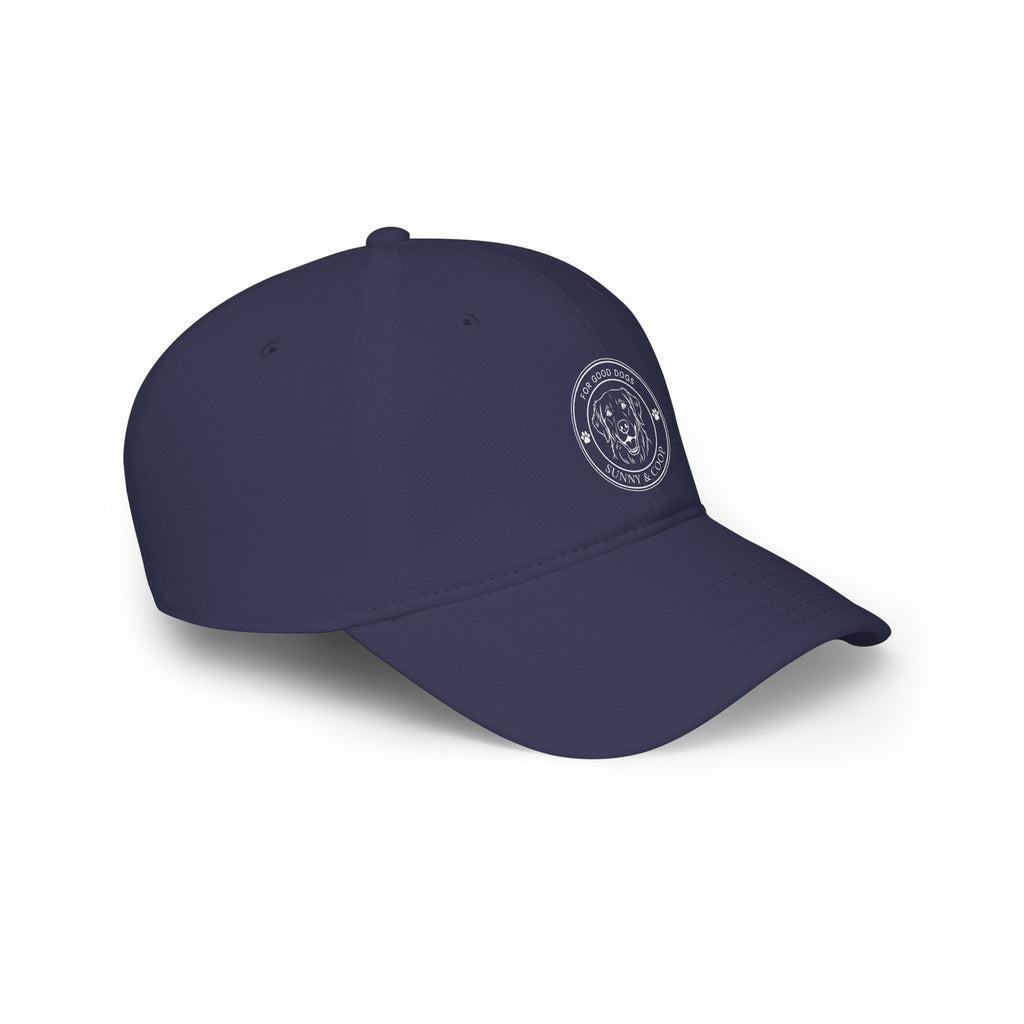 Low Profile Baseball Cap — 'Good Boy' Retriever Logo Dad Hat