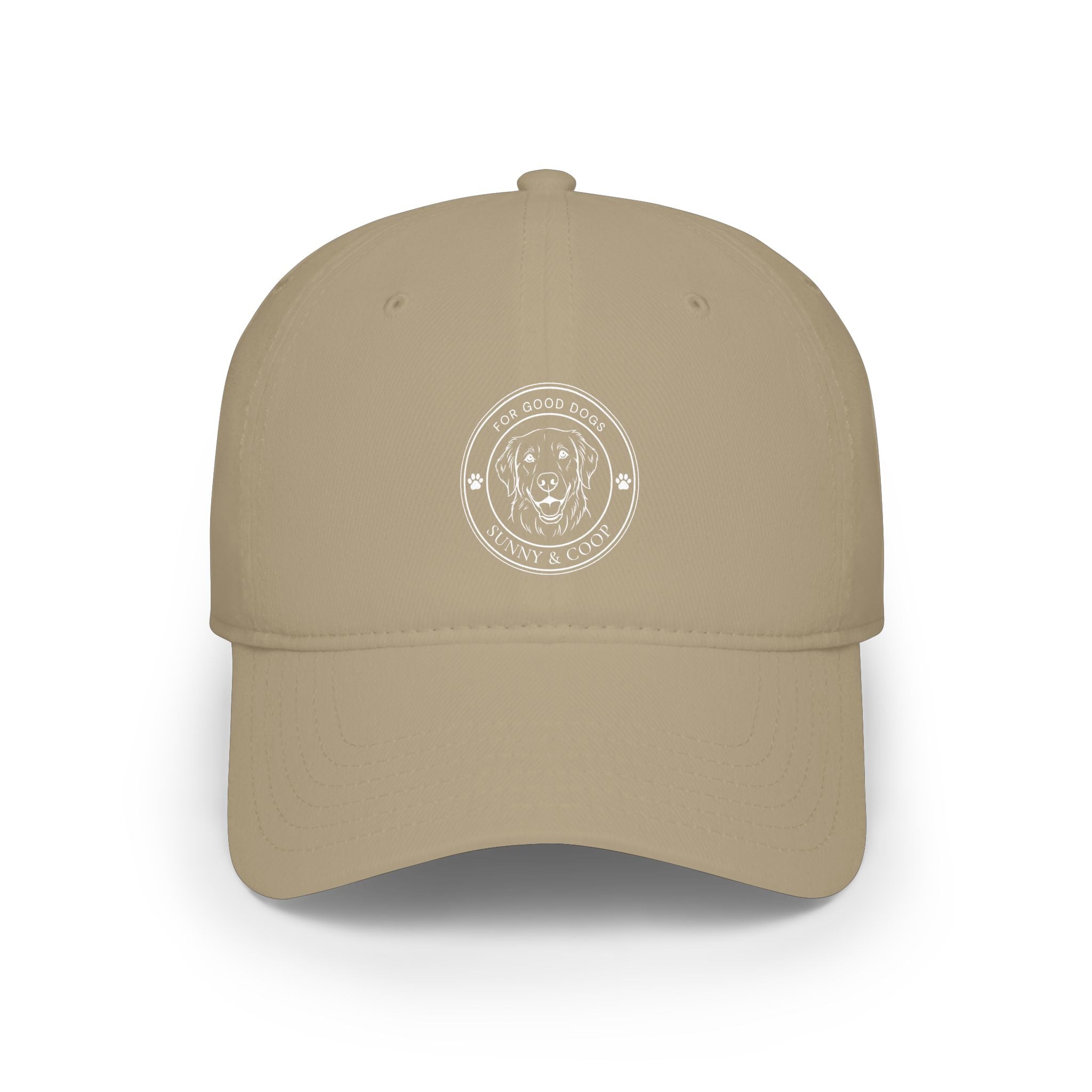 Low Profile Baseball Cap — 'Good Boy' Retriever Logo Dad Hat