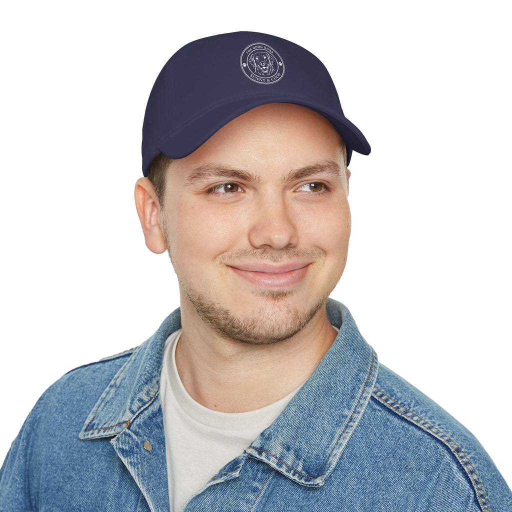 Low Profile Baseball Cap — 'Good Boy' Retriever Logo Dad Hat