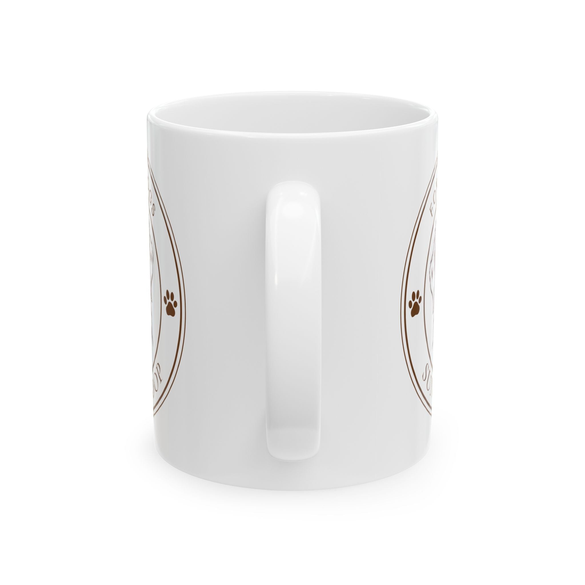 Ceramic Mug - 'For Good Dogs' Sunny & Coop Paw Print Coffee Cup (11oz/15oz)