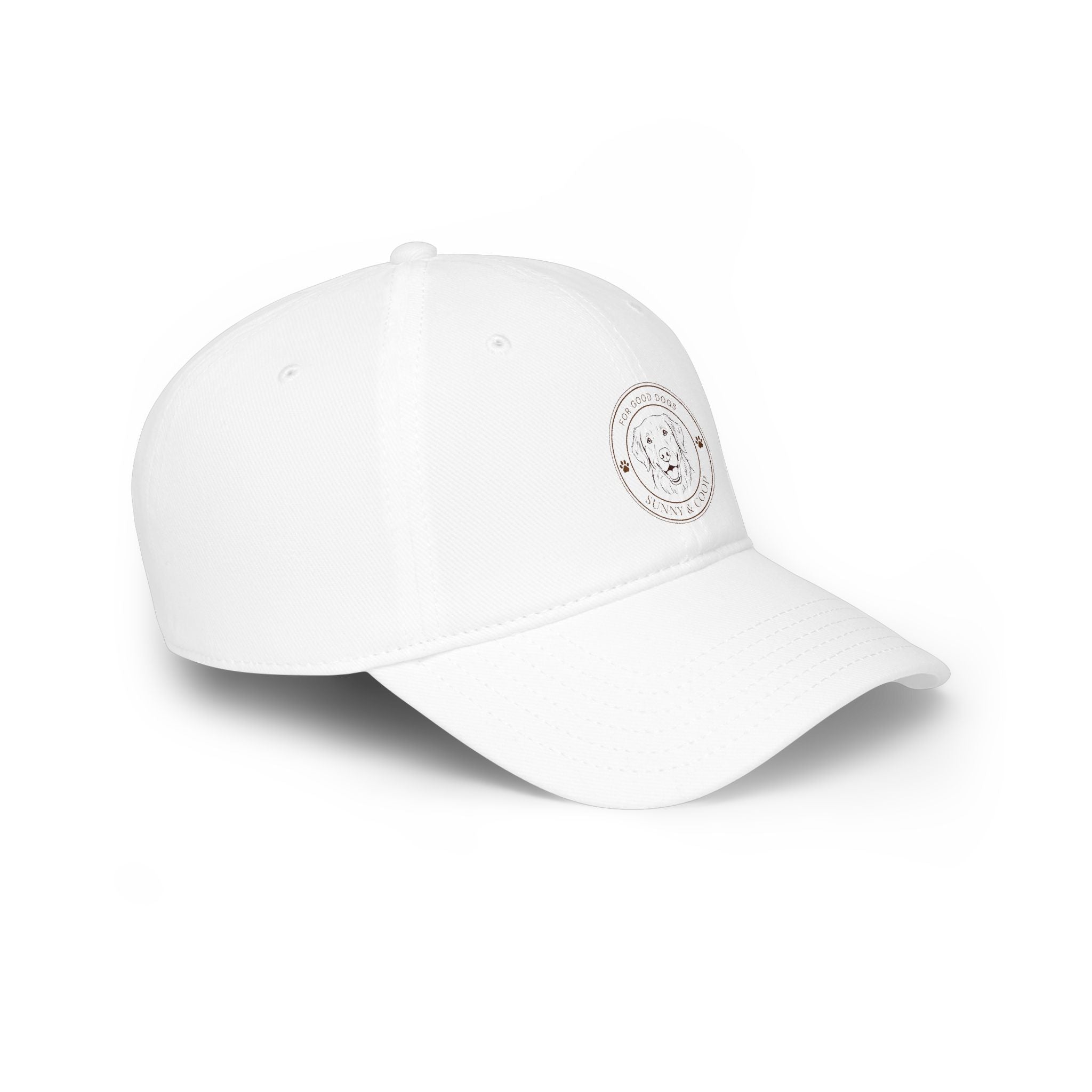 Low Profile Baseball Cap — 'Good Boy' Retriever Logo Dad Hat