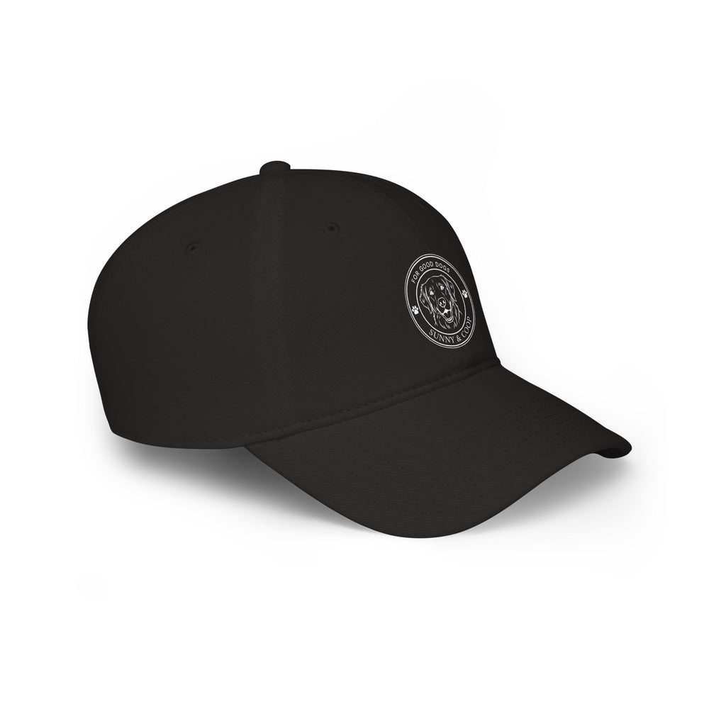 Low Profile Baseball Cap — 'Good Boy' Retriever Logo Dad Hat