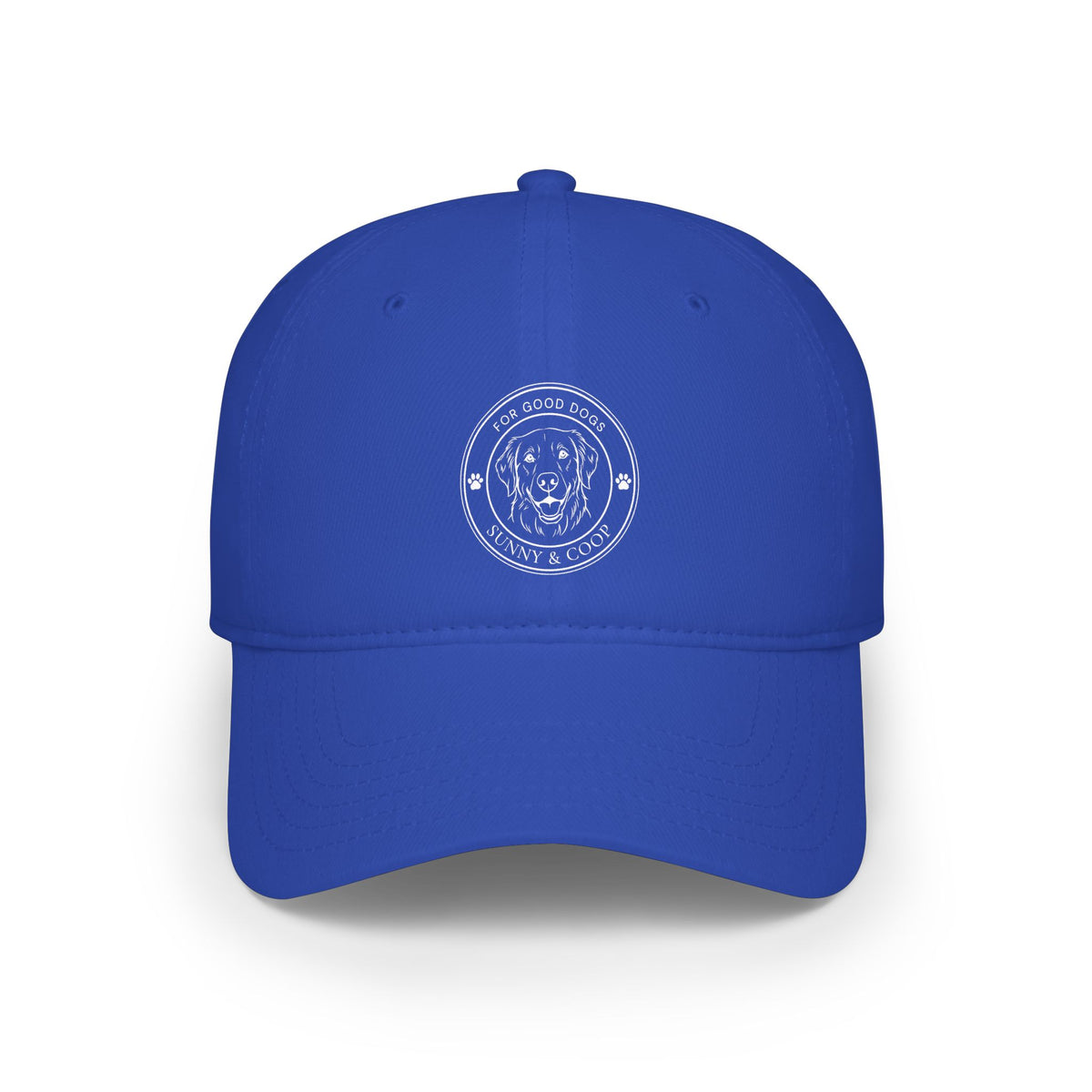 Low Profile Baseball Cap — 'Good Boy' Retriever Logo Dad Hat