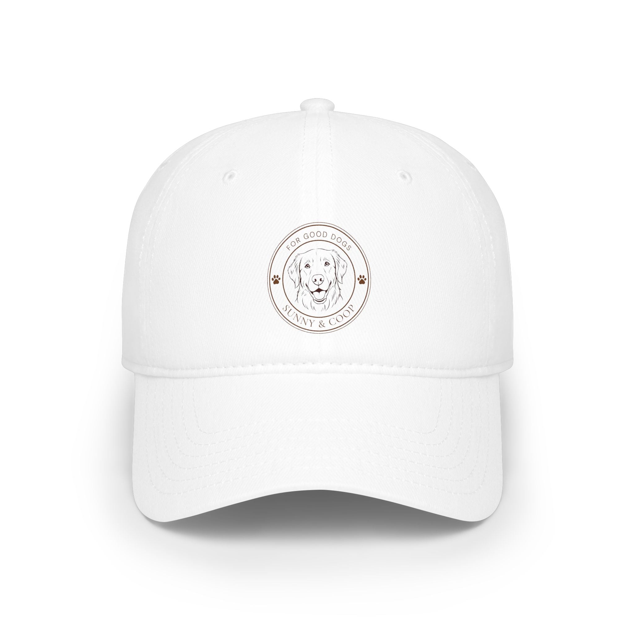 Low Profile Baseball Cap — 'Good Boy' Retriever Logo Dad Hat