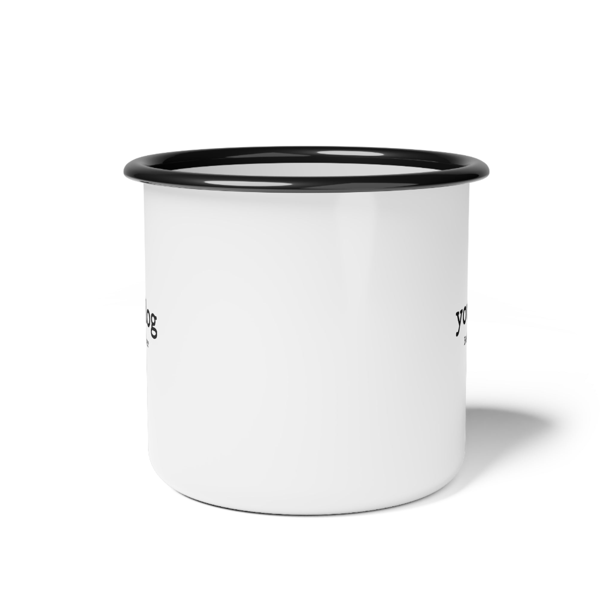 Enamel Camp Mug — "yourdog Best Dog Ever" Personalized Dog Lover Coffee Cup