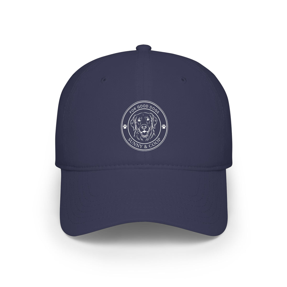 Low Profile Baseball Cap — 'Good Boy' Retriever Logo Dad Hat