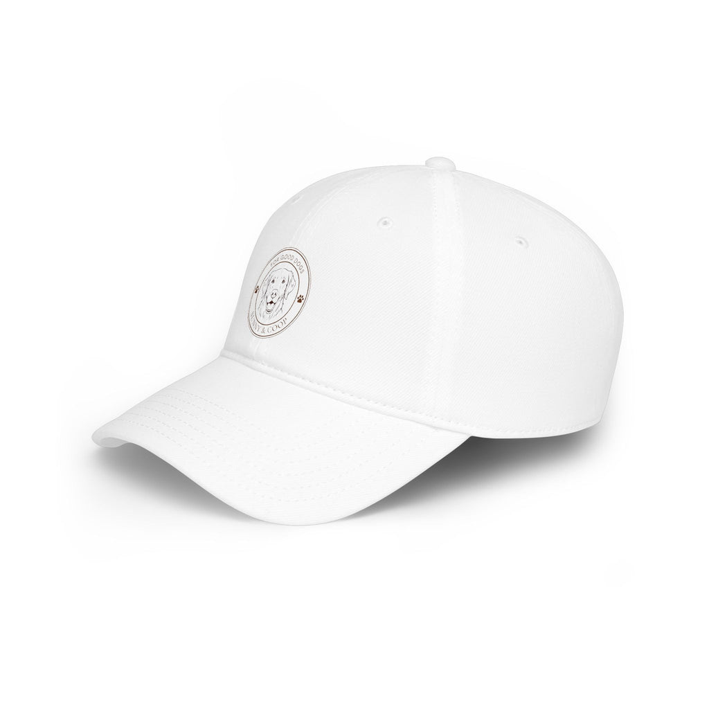 Low Profile Baseball Cap — 'Good Boy' Retriever Logo Dad Hat